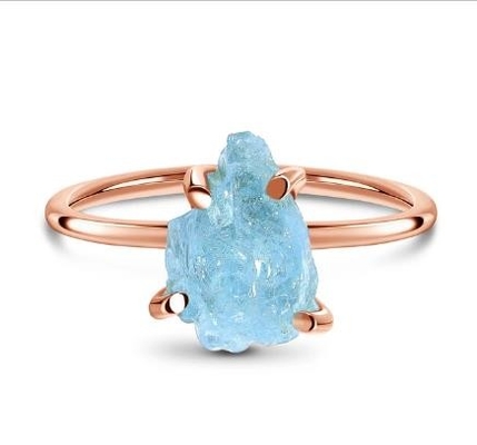 Art Unique 925 Sterling Silver naturalny niebieski surowy kamień księżycowy pierścionek z kamieniem księżycowym projekt biżuterii