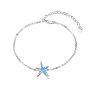 Rozgwiazda Bransoletka Opal Bransoletki dla Kobiet Dziewczyn Fine Jewelry Urodziny Dzień Matki Prezenty dla Mamy Kobieta