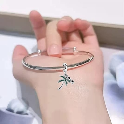 Biżuteria Chili Palma kokosowa z okularami przeciwsłonecznymi Holiday Beach Charm Kompatybilny z bransoletkami Pandora Charms