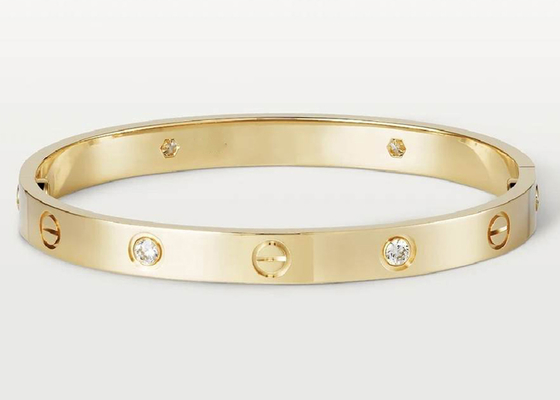 0,42 ct 38,05 g 18-karatowa biżuteria z czystego złota Bransoletka z naturalnego diamentu oDM