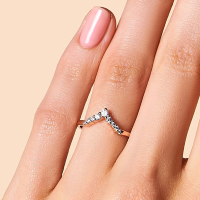 Pierścionki zaręczynowe z gwiazdami dla kobiet, biżuteria z prawdziwego diamentu 14K Rose