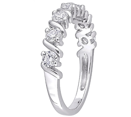 7 szt. 3mm okrągły brylantowy szlif Prawdziwy prawdziwy diament Pierścionek zaręczynowy Moissanite Biały pierścionek z 18-karatowego złota