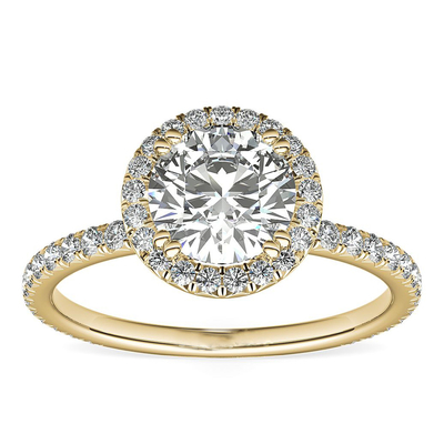 Luksusowy pierścionek zaręczynowy Gia Diamond Woman w prawdziwym solidnym 14-karatowym złocie pierścionek zaręczynowy z dużymi diamentami