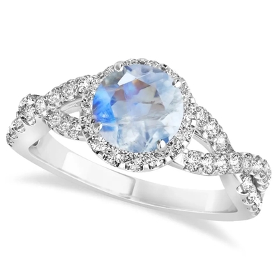 925 Sterling Silver Vine Producent Round Cut Rainbow Moonstone Pierścionek zaręczynowy Hurtownia Kobiet Biżuteria Pierścionki
