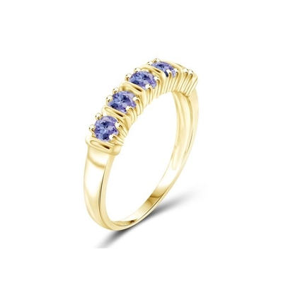 Owalne naturalne pierwotne złoto 14-karatowe białe złoto 6x4mm gruszka pierścionek z tanzanitem-Handmade Wedding Ring