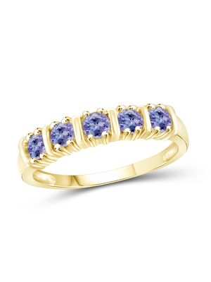 Owalne naturalne pierwotne złoto 14-karatowe białe złoto 6x4mm gruszka pierścionek z tanzanitem-Handmade Wedding Ring