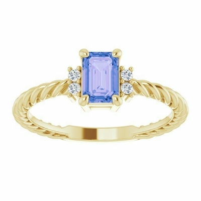 Gem Stone King 1,05 ct 7x5mm owalny tanzanit biały utworzony szafirowy pierścionek ze srebra próby 925