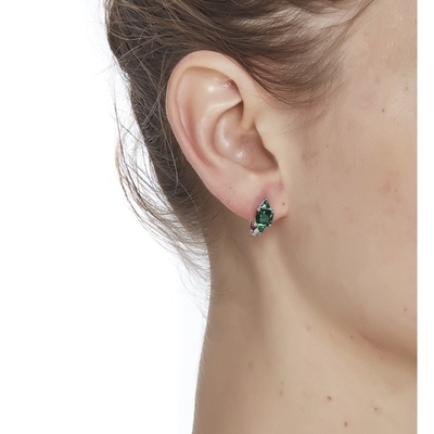6.06 Carat TCW Heart Cut Gemstone Created Emerald 925 Sterling Silver Naszyjnik Wisiorek z bezpłatnym 18 Łańcuchem
