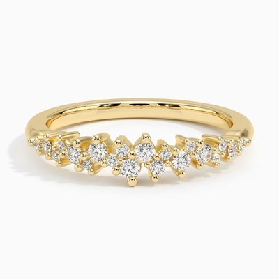 Pierścionek zaręczynowy Petite Taper Solitaire z okrągłym diamentem 0,75 karata