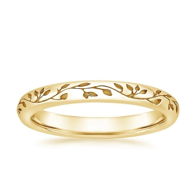 Pierścionek zaręczynowy Petite Taper Solitaire z okrągłym diamentem 0,75 karata