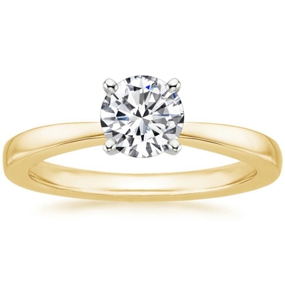 Diamentowy pierścionek zaręczynowy Luxe Willow 1/4 ct. Tw. Z 9-karatowym złotym sercem