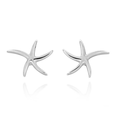 Aera Vida Sea Life Ocean Starfish Shining Star Srebrne kolczyki sztyfty