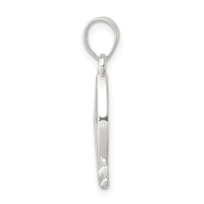 Karat w karatach Sterling Silver polerowane wykończenie emaliowane z nasionami gorczycy Ichthus Fish Charm wisiorek