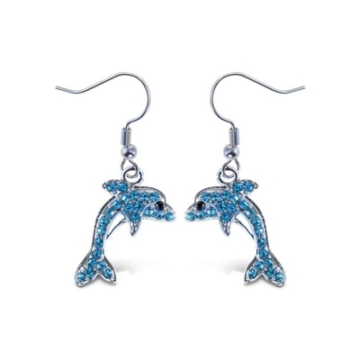 1Puzzled Sparkling Dolphin Naszyjnik i kolczyki Zestaw Uroczy naszyjnik i kolczyki - Ocean