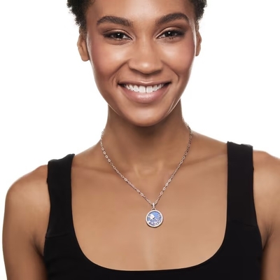 Hawai Jewelry Sea Life Spinacz Link CZ Naszyjnik ze srebra próby 925