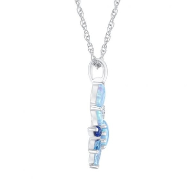 Utworzony wisiorek Opal / Utworzony Sapphire Sea Life Wisiorek, Utworzony wisiorek Topaz Crazy Crab