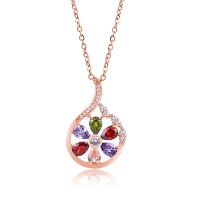 Kamień zmieniający kolor Hot Selling Fashion Multi Color Round Shape Drop Kolczyki dla kobiet Party