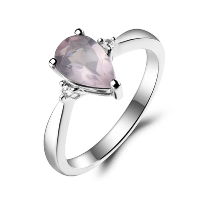 Nowy pierścionek zaręczynowy ze srebra próby 925 CZ Rainbow Mystic Topaz Mystic Topaz Birthstone Month