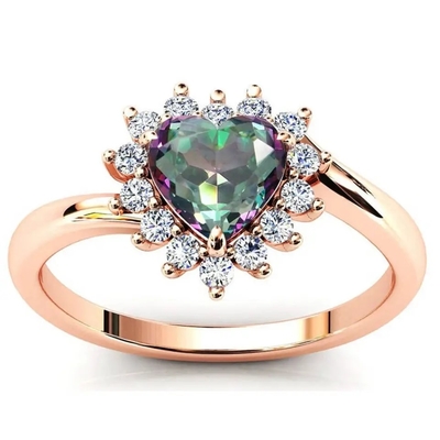 Hurtownia biżuterii ze srebra próby 925 Kwadratowy kształt Mystic Topaz Srebrny pierścionek