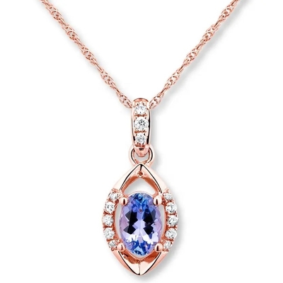 Hurtownia 925 Sterling Silver Rose pozłacana bransoletka z tanzanitem