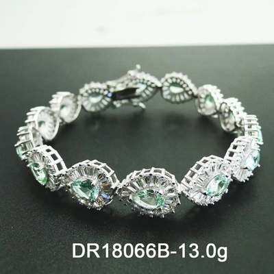 Pear Cut Tanzanit Silver Amazing Quality Bransoletka dla kobiet