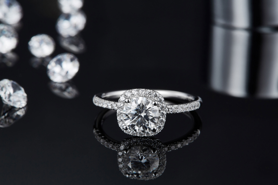 Square Cut Bridal Women Moissanite Square Diamond Gold ze srebrną romantyczną obrączką