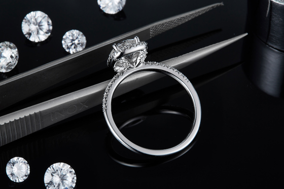 Square Cut Bridal Women Moissanite Square Diamond Gold ze srebrną romantyczną obrączką