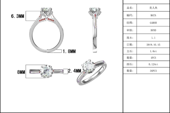 Minimalistyczne niestandardowe diamentowe pierścionki zaręczynowe Moissanite Pierścionki obietnicy dla kobiet