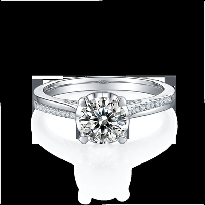 Minimalistyczne niestandardowe diamentowe pierścionki zaręczynowe Moissanite Pierścionki obietnicy dla kobiet