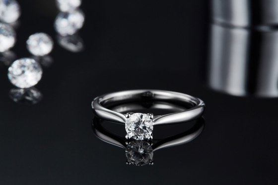Biżuteria ze srebra próby 925 Diament Moissanite Pierścionki zaręczynowe Obietnica Pierścionki dla kobiet