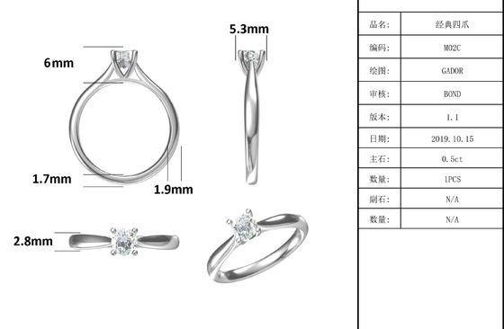 Biżuteria ze srebra próby 925 Diament Moissanite Pierścionki zaręczynowe Obietnica Pierścionki dla kobiet