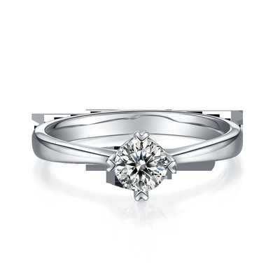 9K ze srebrną mozaiką Moissanite Biżuteria Minimalistyczny damski pierścionek