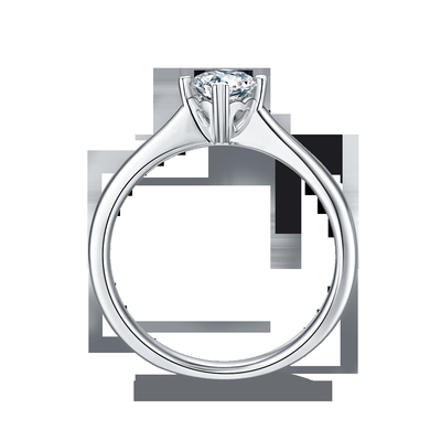 9K ze srebrną mozaiką Moissanite Biżuteria Minimalistyczny damski pierścionek