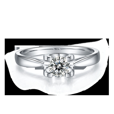 9K ze srebrnym pierścionkiem Square White Moissanite Diamond Minimalistyczna biżuteria ślubna