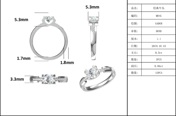 Biały Moissanite Diamond Minimalistyczny niestandardowy obrączka ślubna dla kobiet