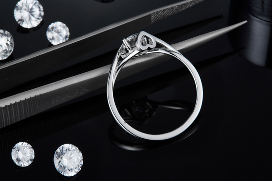 925 Sterling Silver kobiety biżuteria 3 carat naturalny Moissanite pierścionek zaręczynowy obrączka pierścionek zaręczynowy biżuteria z kamieniami szlachetnymi