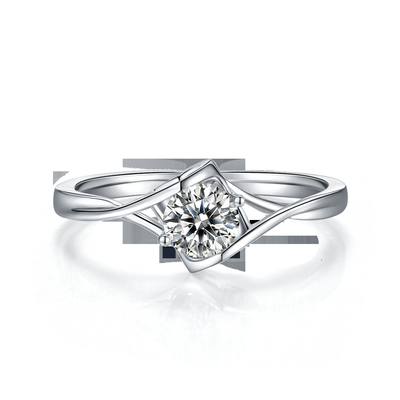 925 Sterling Silver kobiety biżuteria 3 carat naturalny Moissanite pierścionek zaręczynowy obrączka pierścionek zaręczynowy biżuteria z kamieniami szlachetnymi