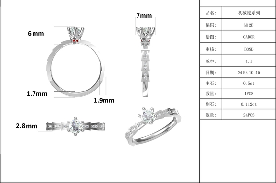 Biały Moissanite Unikalny Sytle I Szafir Platineve Diamenty Biżuteria Kobiety Pierścień