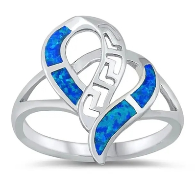Zawieszka do kluczy w kształcie łezki Opal grecki Biżuteria 47x27mm Srebro próby 925 Rod