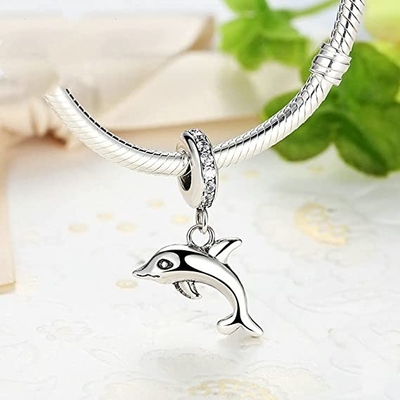 925 Sterling Silver Charms na bransoletki i naszyjniki Wisiorki z literami rodzinnymi