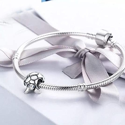 Zwisający kokos/palma z przezroczystymi kryształkami Charms do bransoletek Charms