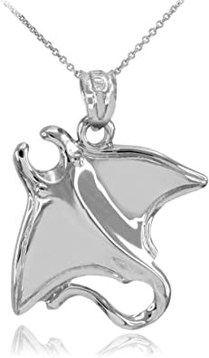 Lady Tree 925 Stingray Naszyjnik Stingray Manta Ray Turtle Dolphin Charm