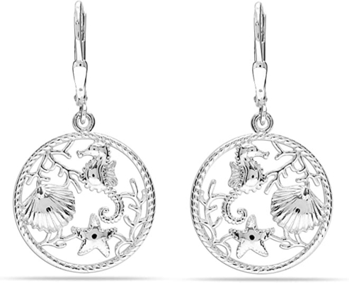 Lady Tree 925 Stingray Naszyjnik Stingray Manta Ray Turtle Dolphin Charm
