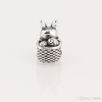 Bransoletki BISAER 925 Sterling Silver Charms Kot Pies Lenistwo Motyl Fairy Heart Dangle