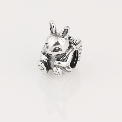 Bransoletki BISAER 925 Sterling Silver Charms Kot Pies Lenistwo Motyl Fairy Heart Dangle