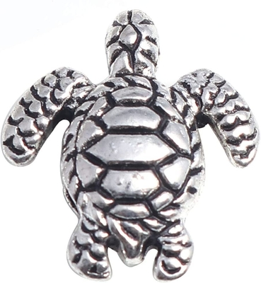 160 sztuk Antyczny Piękny Żółw Wisiorek Srebrny Koralik Charms Fit Oryginalna Bransoletka 9x7mm