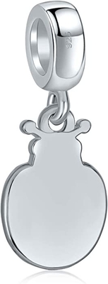 Spersonalizuj czerwony Lucky Ladybug Insect Gardener Dangle paciorki dla kobiet nastolatków