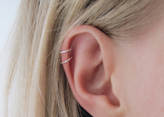 Helix Piercing Złoto 14K Clicker do chrząstki tragus 16g-40g