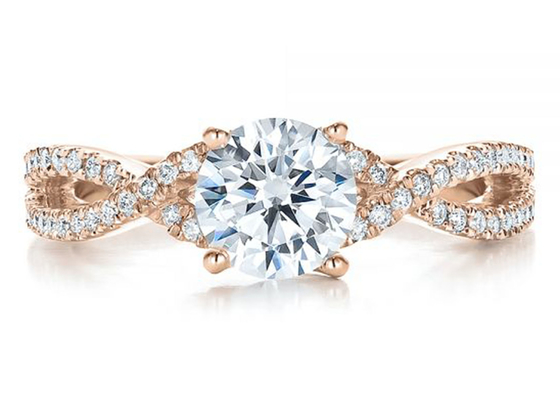 Pierścionki zaręczynowe z naturalnym diamentem o masie 0,8 ct 6.0MM Wymiar OEM ODM
