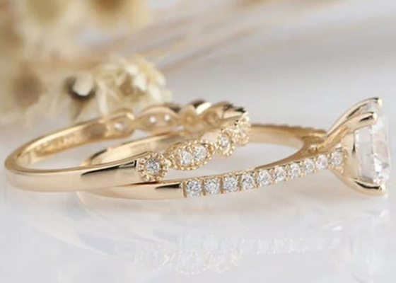 Pierścionki zaręczynowe z 18-karatowego białego złota 1,25 CT 6,5 mm ODM